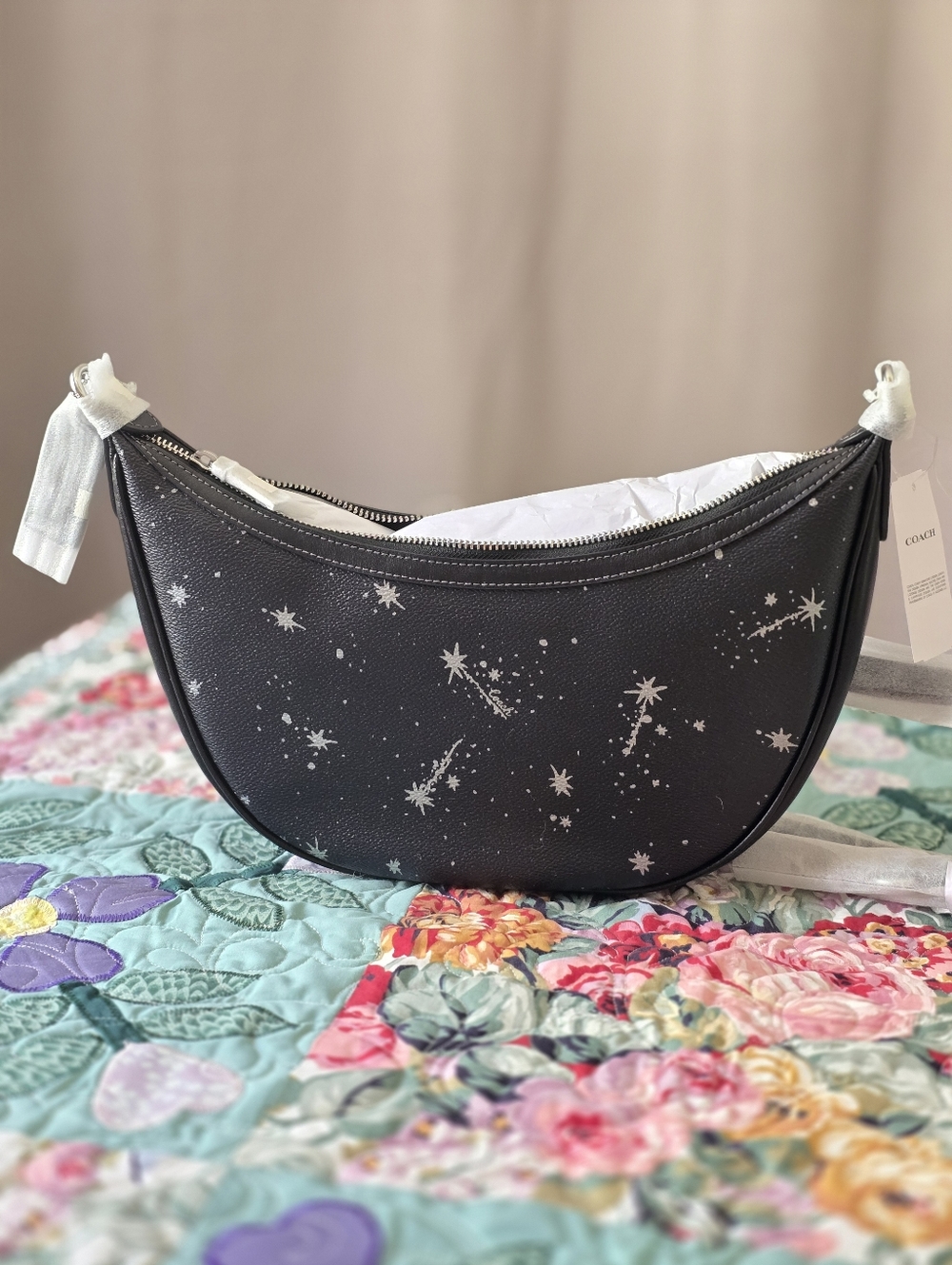 *NWT* COACH Aria Black Star Bag - Picture 11 of 13